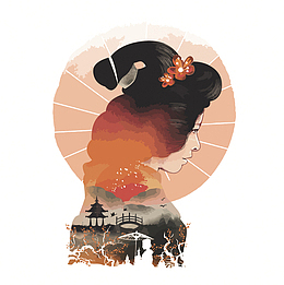矢量艺妓