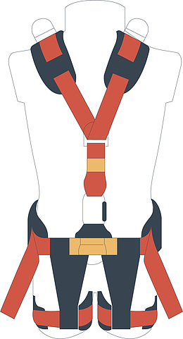 矢量图水彩卡通安全带