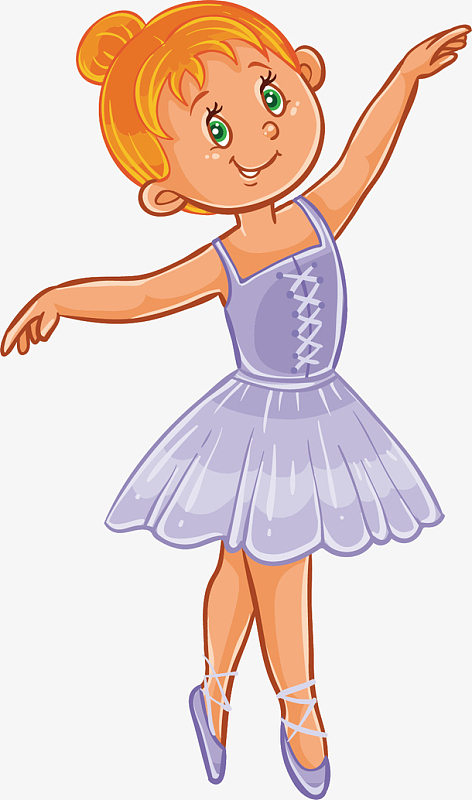 矢量图跳舞的女孩