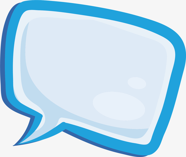 矢量图蓝色对话框