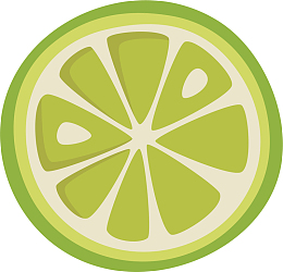 青柠蛋糕插画psd免费png免费png卡通手绘青柠檬片矢量素材ai免费png