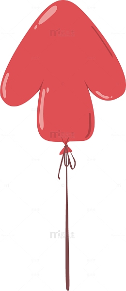 矢量图红色向上箭头