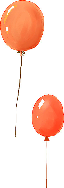 橙色气球