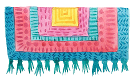 卡通毛毯免抠png装饰