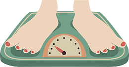 矢量图称体重的人