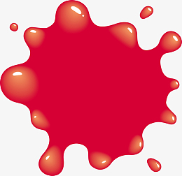 红色颜料水素材_红色颜料水png图片下载_觅元素