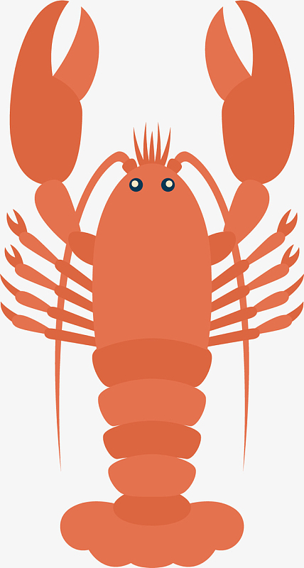 矢量手绘龙虾素材_矢量手绘龙虾图片元素-觅元素