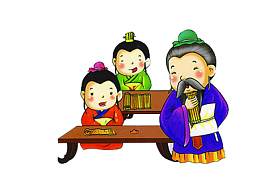 卡通古代男子