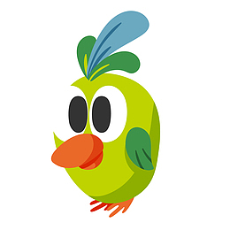 可爱卡通鸟矢量设计