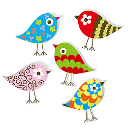 矢量彩色的布谷鸟