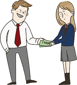 男士给女士金钱免抠图