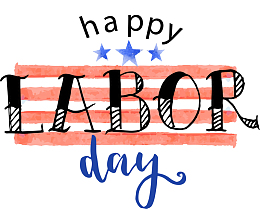 劳动节快乐多彩艺术字