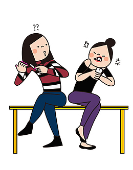 坐在凳子上的女人