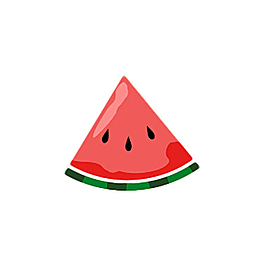 手绘一片西瓜