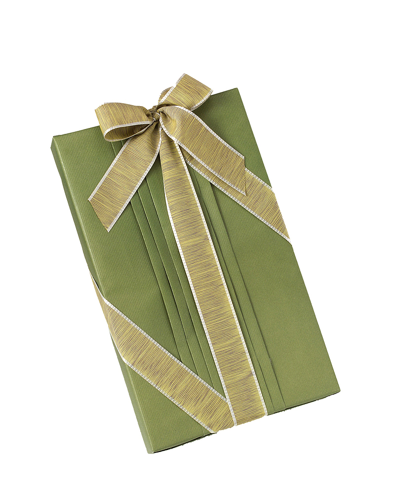 淡绿色长方形礼物盒