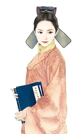 古代学堂读书书童