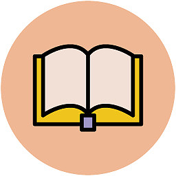 手绘学习图片图标素材 打开的书