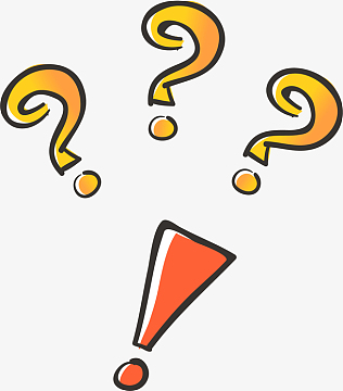 卡通标点问号感叹号