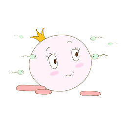 卡通精子和卵子