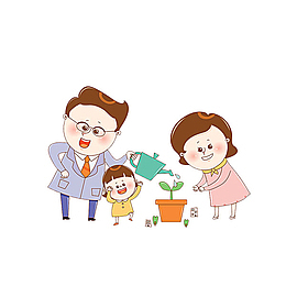 浇花的人