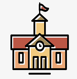 学校教学楼简笔画