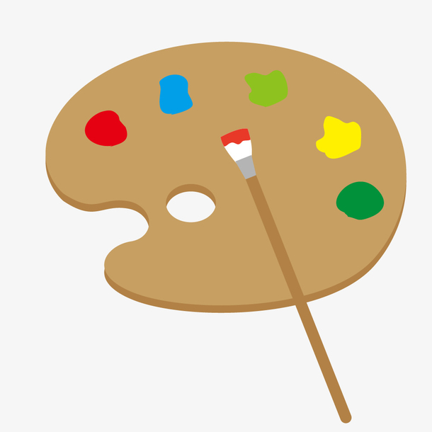 卡通画画画板装饰