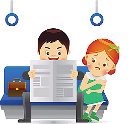 公交上的霸道行为