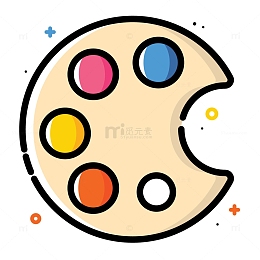 灰色手绘圆弧画板元素