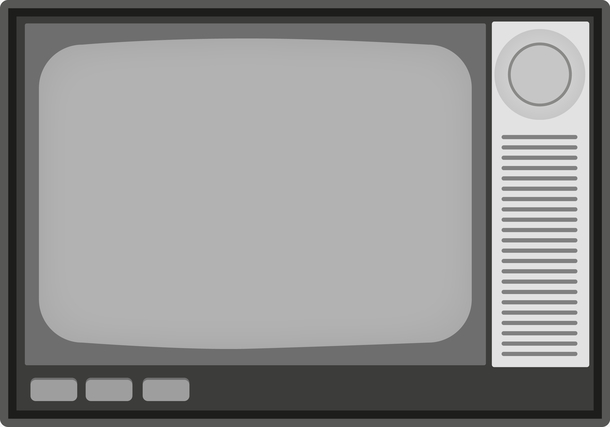 电视机卡通矢量图