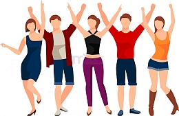 手绘卡通青年人物