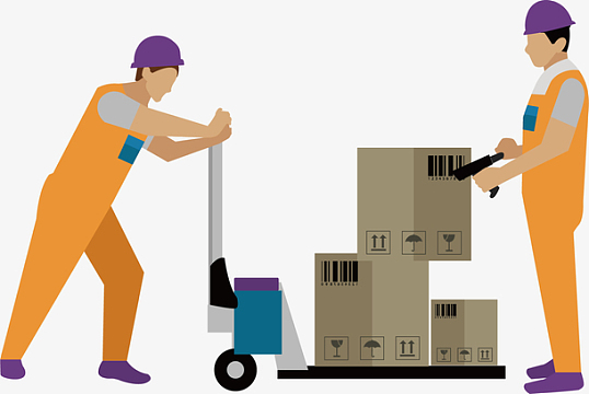 小推车智能物流工人