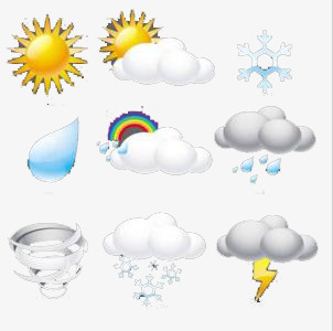 卡通天气图案