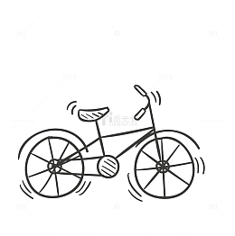 卡通简约黑白插画小清新健身图标