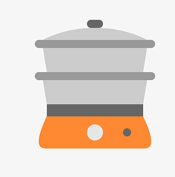 手绘卡通家用双层蒸锅