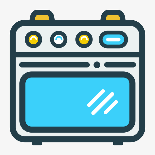 关键词 : 蓝色,圆角,扁平化,生活电器图标,烤箱,家电[声明] 觅元素