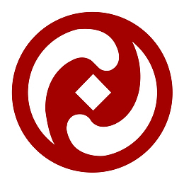 红色圆形东营市商业银行logo