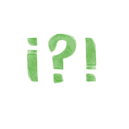 矢量卡通扁平化问号