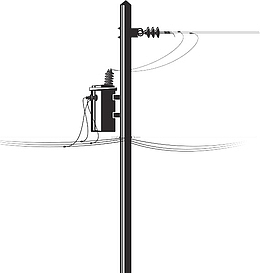 电线塔png卡通手绘线路图免抠素材png手绘电子元器件aipng黑色圆球