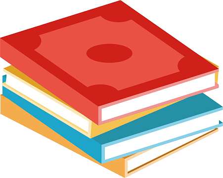 红色三本秘籍卡通秘籍