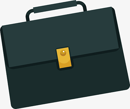 深色公文包装饰素材