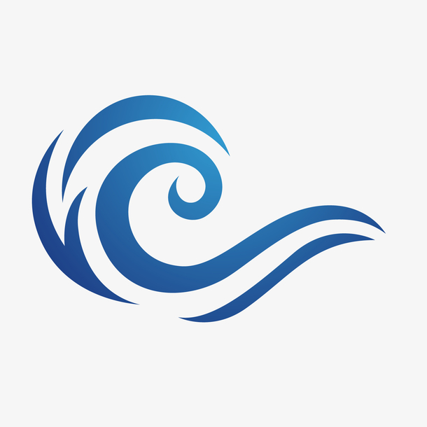 矢量卡通科技扁平化旋涡纹