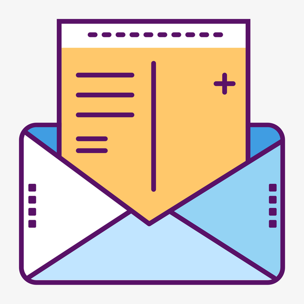 彩色手绘圆角成绩单元素素材免费下载_觅元素