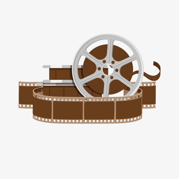 灰色电影胶片元素