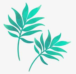 卡通装饰树叶