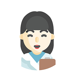黑色卡通设计头像