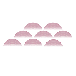 粉色祥云圆弧元素