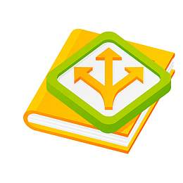 卡通书籍书本图标