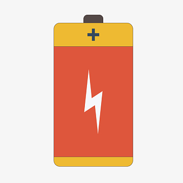 黄色圆角电池元素