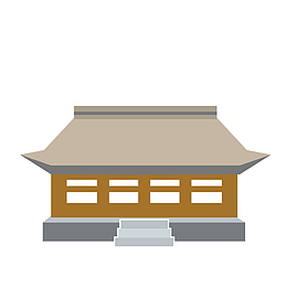 日式现代复古建筑物