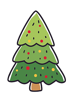 矢量卡通扁平化松树png